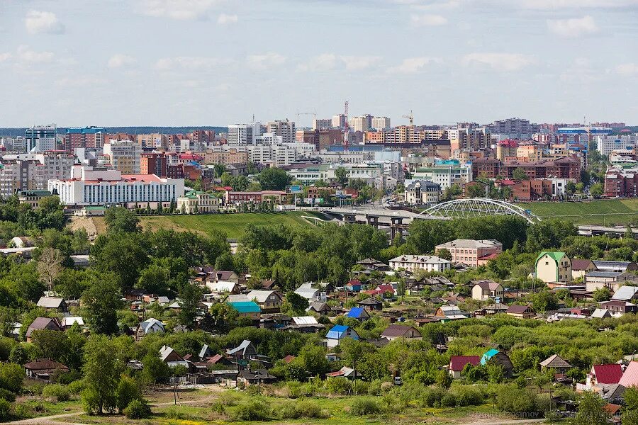 Распечатать фото тюмень адреса Вид на Тюмень с высоты 22-этажного дома в 3-м Заречном микрорайоне..: tyumen - Ж