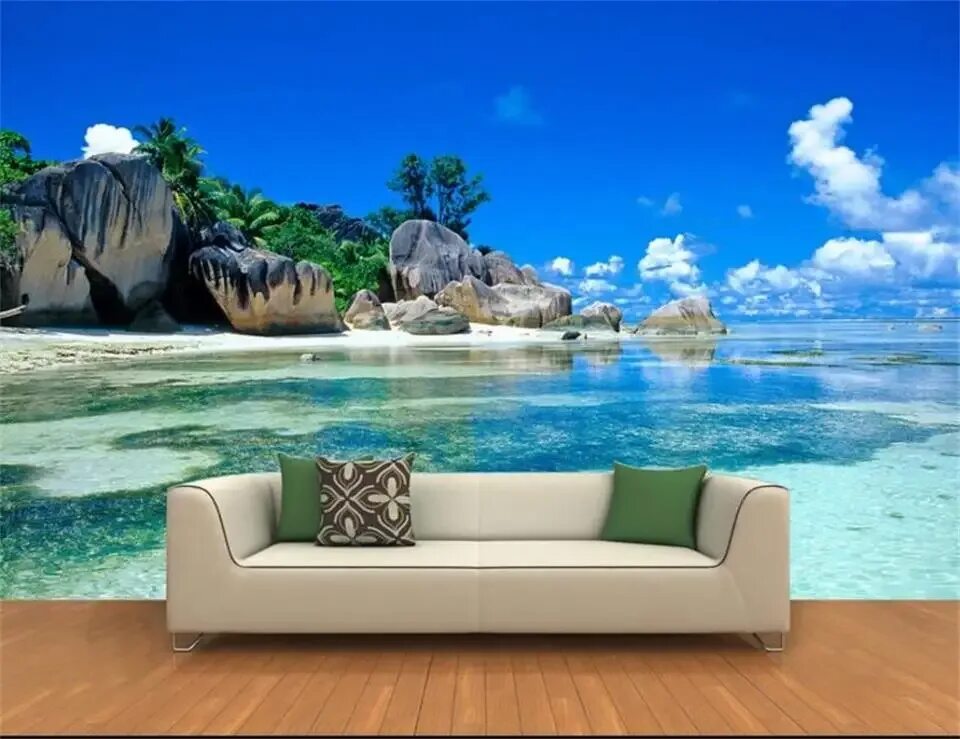 Распечатать фото в хорошем качестве Custom 3D Photo Wallpaper Mural Non woven Living Room TV Sofa Backdrop Wall pape