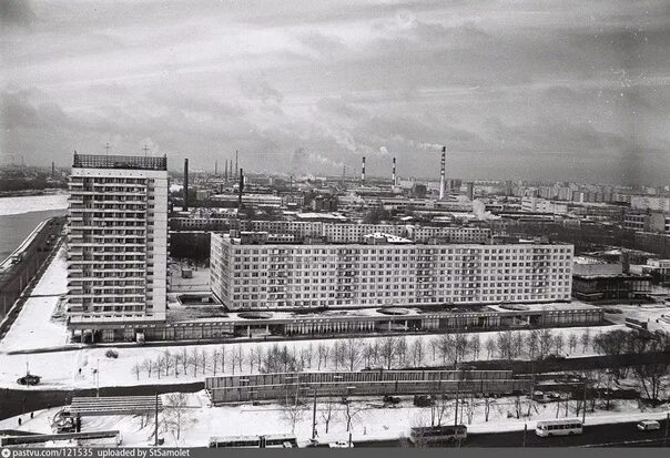 Распечатать фото в невском районе Panorama of the Nevsky district from the Volodarsky Bridge. 1988. #фото_района 2