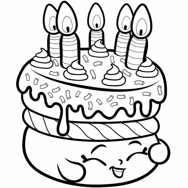 Распечатать картинку с днем рождения Printable Birthday Card Coloring Pages 101 Activity Coloriage, Coloriage gâteau,