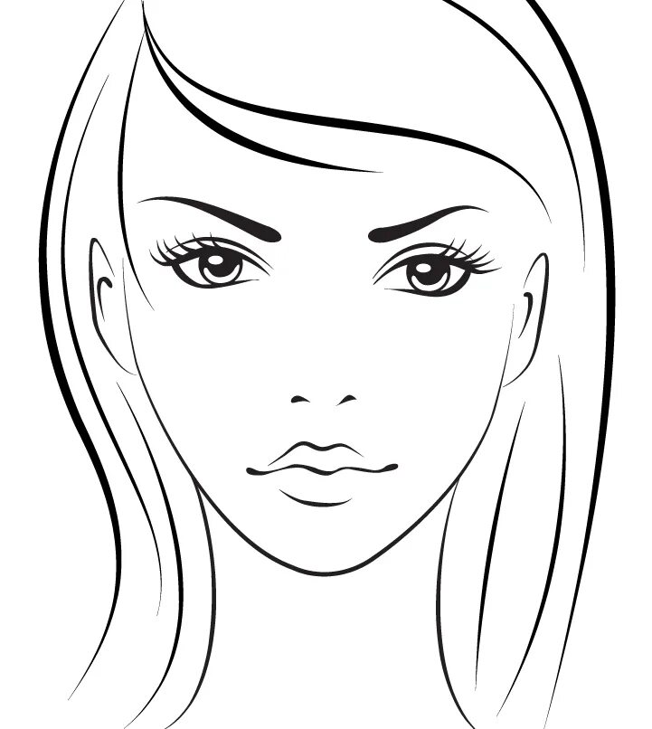 Распечатать лицо для макияжа Descubra tudo sobre a Face Chart no post completo do Blog Face chart, Makeup fac