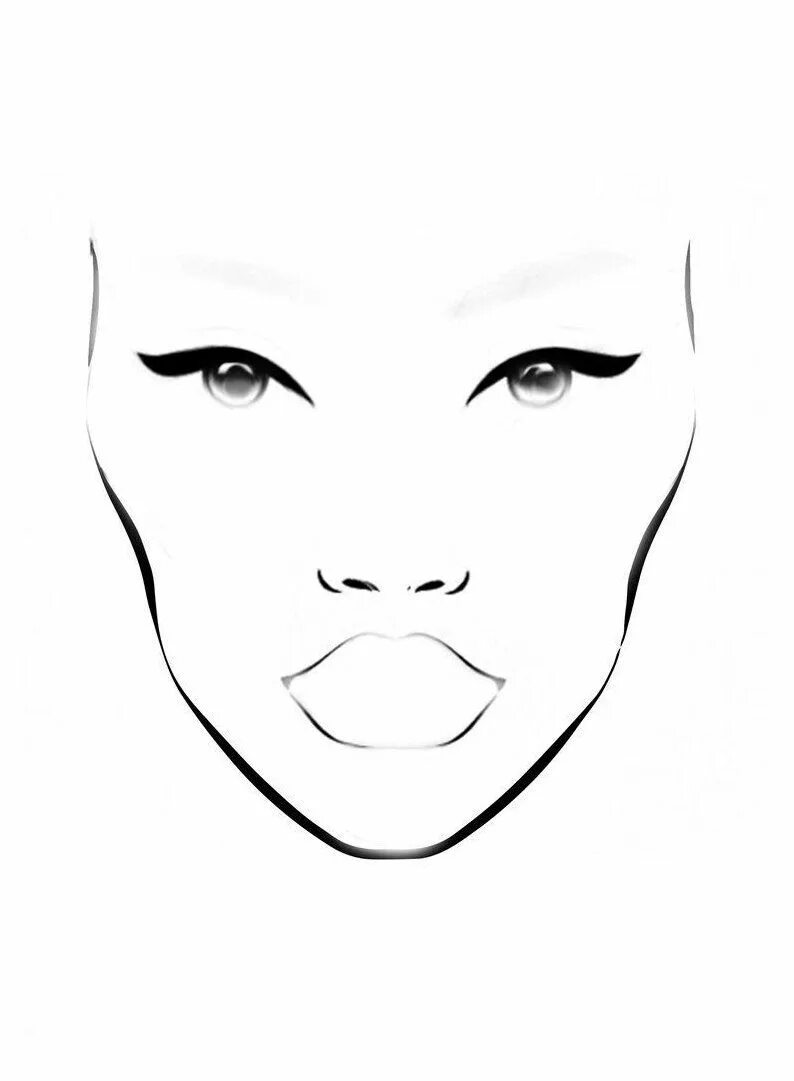 Распечатать лицо для макияжа 12+ Astounding Learn To Draw Eyes Ideas #makeup #face #charts #blank #printable 