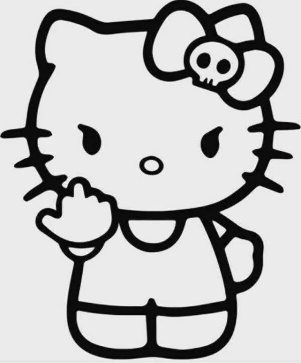 Распечатать маленькие фото Pin on Hello Kitty Hello kitty colouring pages, Hello kitty coloring, Hello kitt