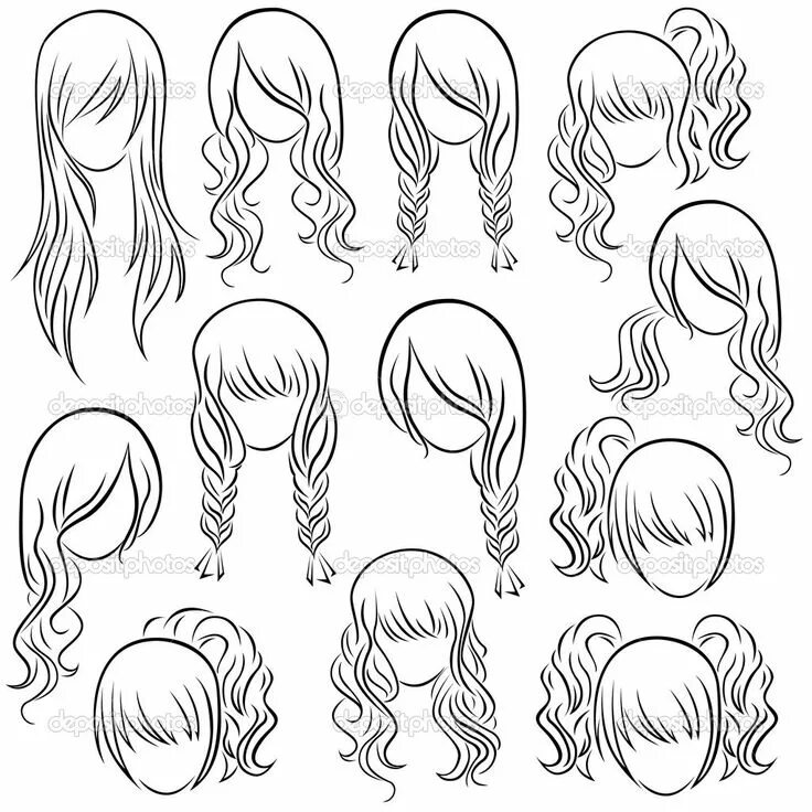 Распечатать прически для девочек Different Types of Women's Hairstyles