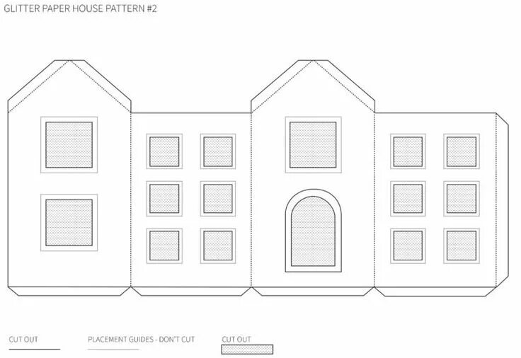Распечатать схему дом Шаблоны домиков из бумаги для вырезания, которые можно распечатать Домики, Бумаг