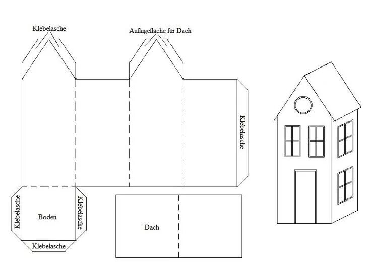 Распечатать схему дом Top 10 domek z papieru ideas and inspiration