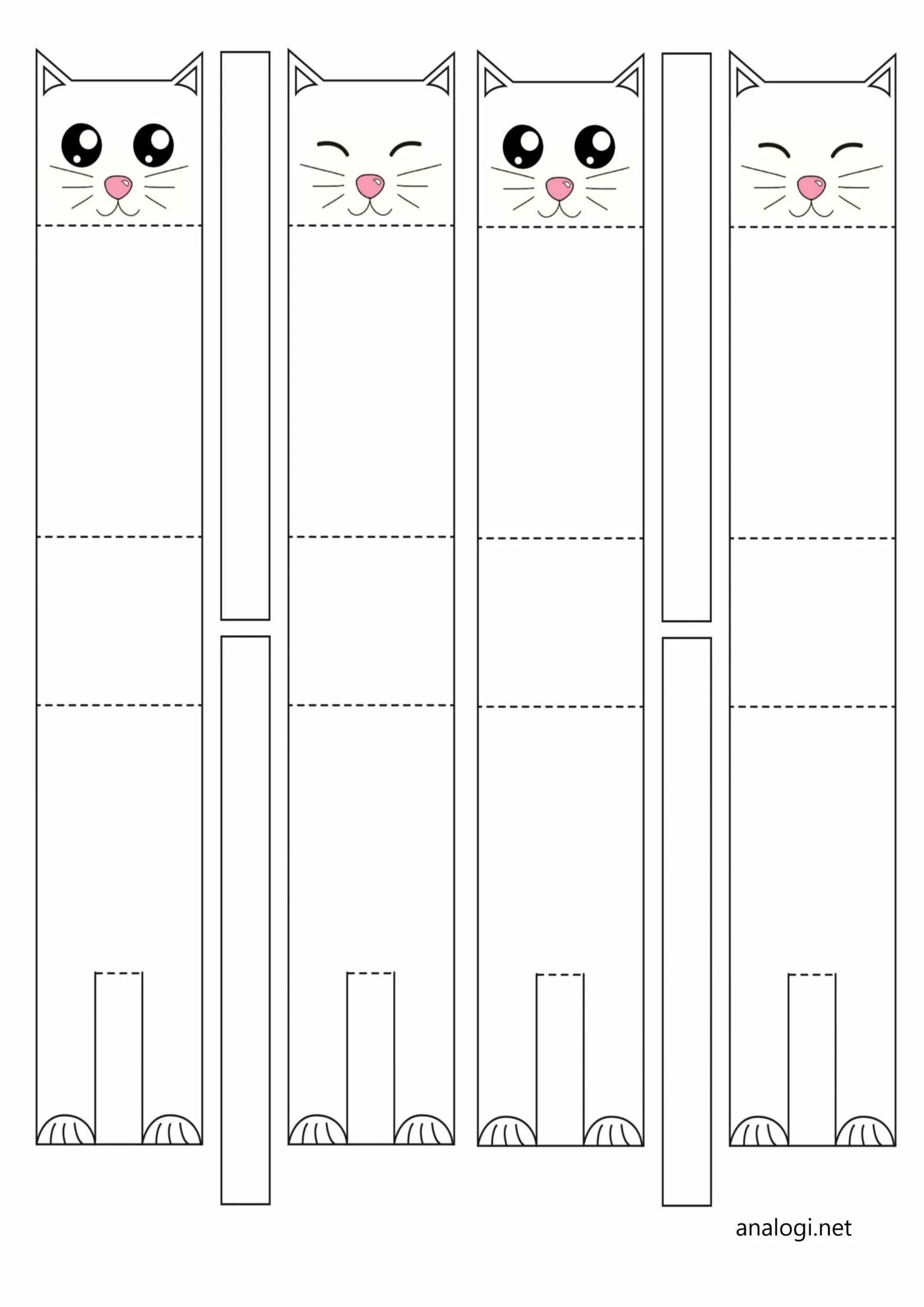 Распечатать своими руками схемы Как сделать бумажную кошку: шаблон и инструкция Аналогий нет
