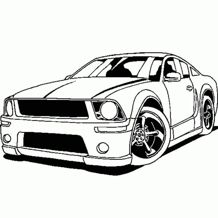 Распечатать тт машину с тюнингом Coloring Pages: Sports Car Coloring Pages Printable Kids Race car coloring pages