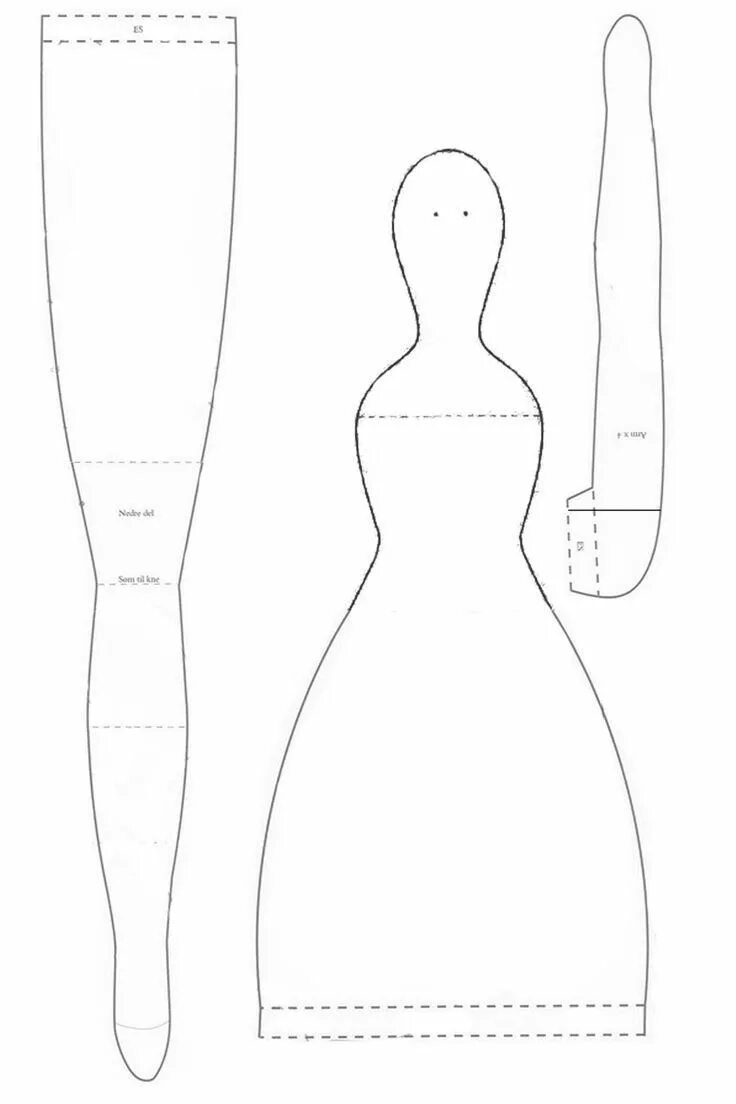 Распечатать выкройку куклы из ткани como hacer complementos tilda - Ricerca Google Doll patterns free, Sewing dolls,