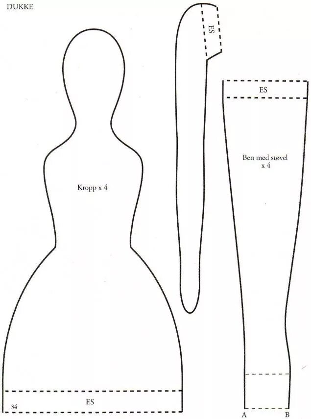Распечатать выкройку куклы тильда Выкройки Тильда: Персональные записи в журнале Ярмарки Мастеров