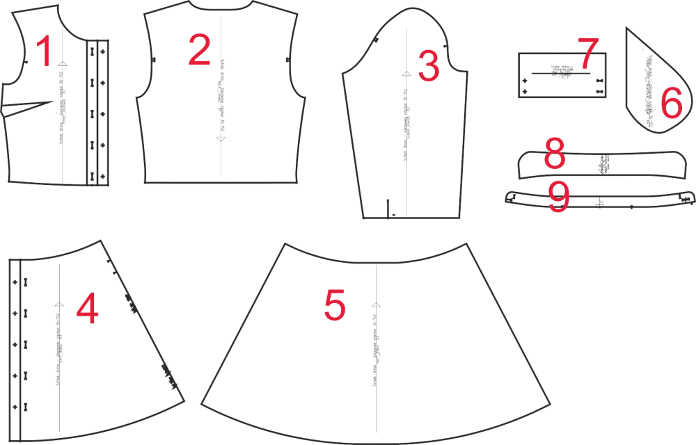 Распечатать выкройку платья Выкройка школьного платья Шить просто - Выкройки-Легко.рф