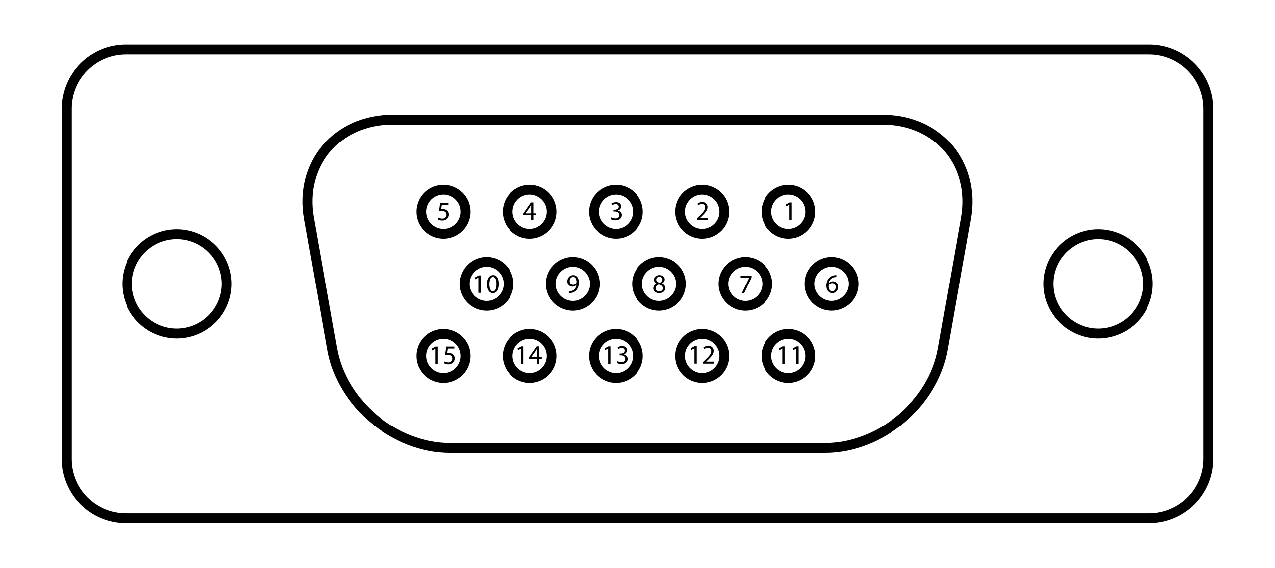 Распиновка 15 پرونده:DE15 Connector Pinout.svg - ویکی پدیا. دانشنامهٔ آزاد