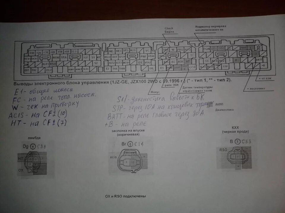 Распиновка 1jz Схемы проводки JZ - ГАЗ 3102, 2,5 л, 1997 года электроника DRIVE2