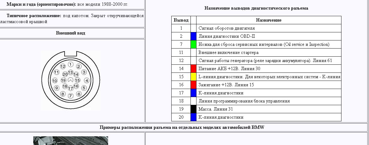 Распиновка 20 pin Контент ruslan303 - Страница 3 - Форум автомастеров carmasters.org