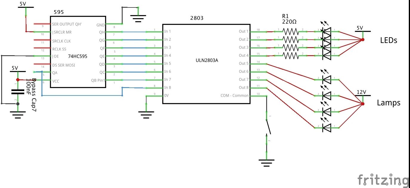 Распиновка 2003 Multiple Voltages for ULN2003 - Electrical Engineering Stack Exchange