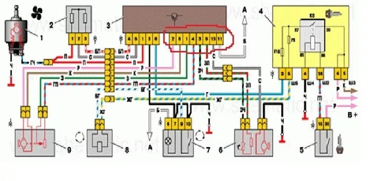 Распиновка 2110 Распиновка 13 контактной колодки блока САУО на ВАЗ 2110. - DRIVE2