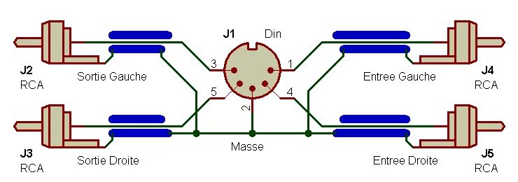 Распиновка 5 Rca разъем схема