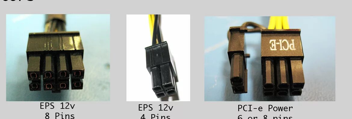 Распиновка 8 пин power supply - Is there a difference between 8-pin EPS12V and PCI-E connectors? 