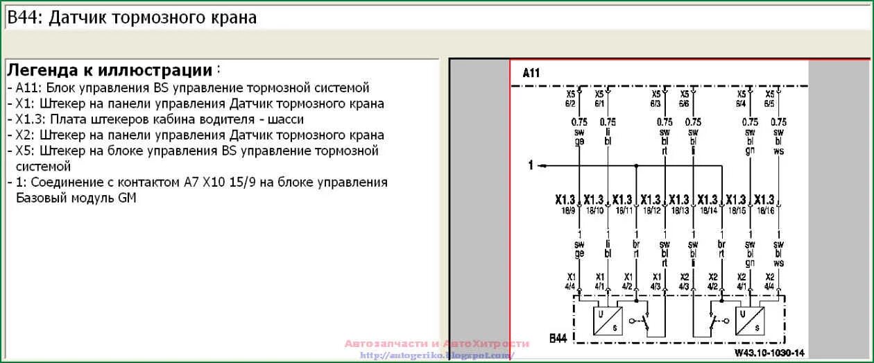 Распиновка актрос Автозапчасти и АвтоХитрости: Часть 1. Mercedes Actros Модуль тормозов BS.