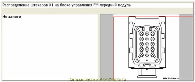 Распиновка актрос Часть 4. Передний модуль (FM): Автозапчасти и АвтоХитрости