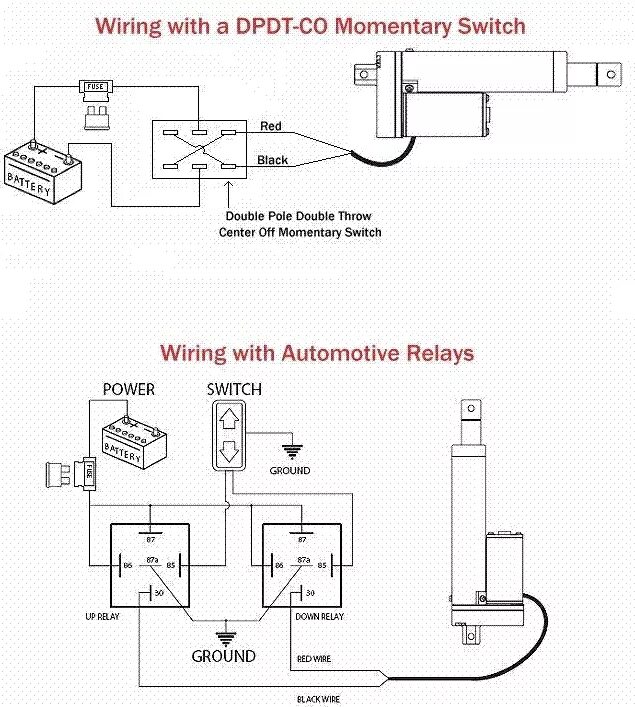 Распиновка актуатора Switch Wiring for Linear Actuator (electric camber/tilt) Adventure Rider