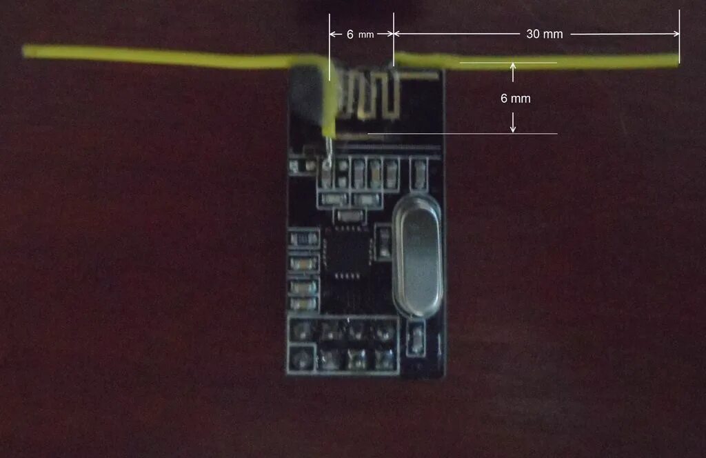 Распиновка антенны Enhanced NRF24L01 Radio With a DIY Dipole Antenna Modification. Dipole antenna, 