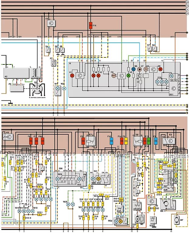 Распиновка ауди 80 б3 Схема электрооборудования Фольксваген Пассат Б3