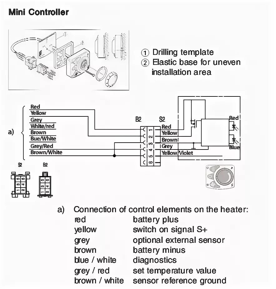 Распиновка автономки Airtronic D2 Wiring Diagram For Your Needs