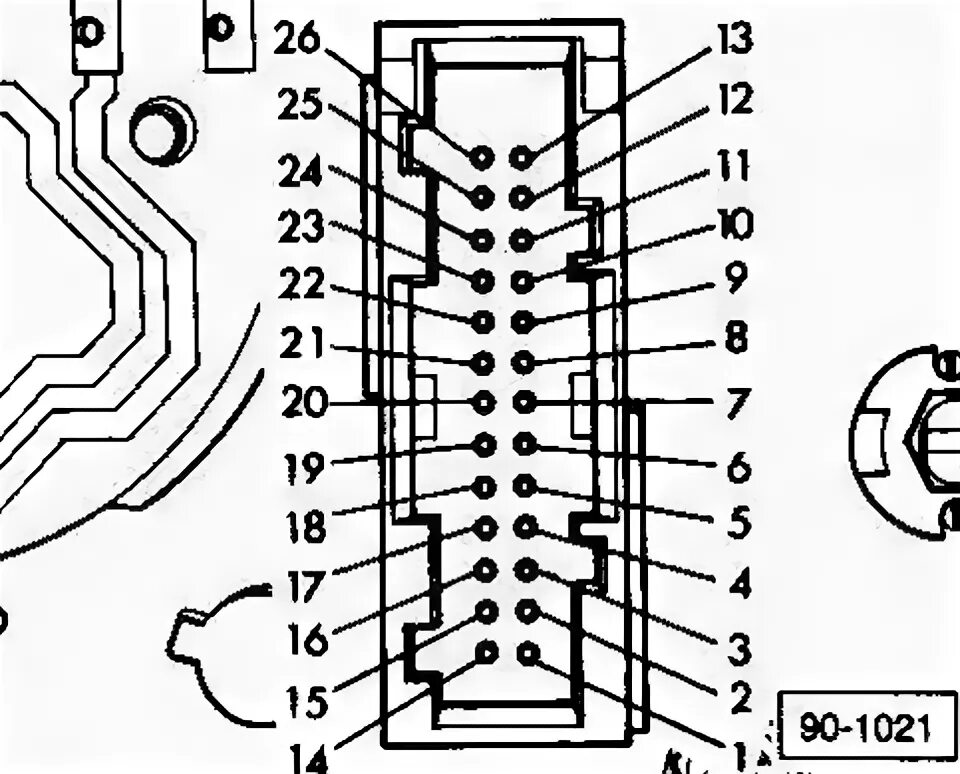 Распиновка б3 FAQ 3: Распиновка разьемов приборки и AutoCheck - Audi 80 (B3), 1,9 л, 1987 года