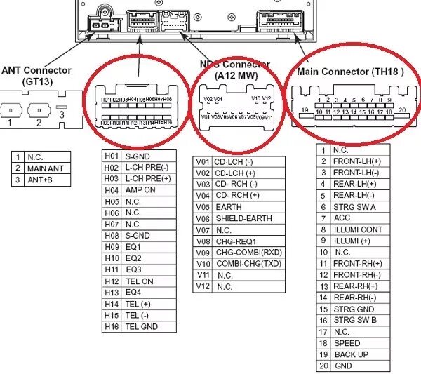 Распиновка bcm Магнитола (часть 4) докупки - Nissan Note (1G), 1,6 л, 2008 года аксессуары DRIV