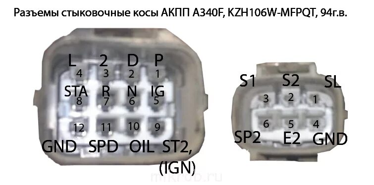 Распиновка блока акпп Особенности подключения ЭБУ (ECU) к двигателю 1KZTE... - Страница 11 - Клуб люби