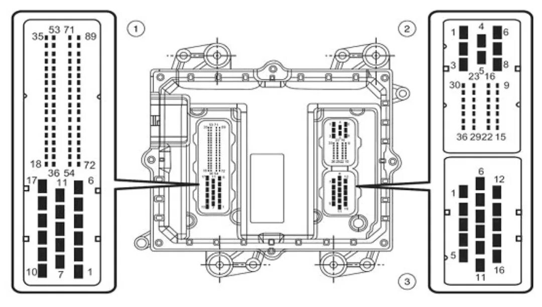 Распиновка блока bosch Блок EDC7, распиновка. - DRIVE2