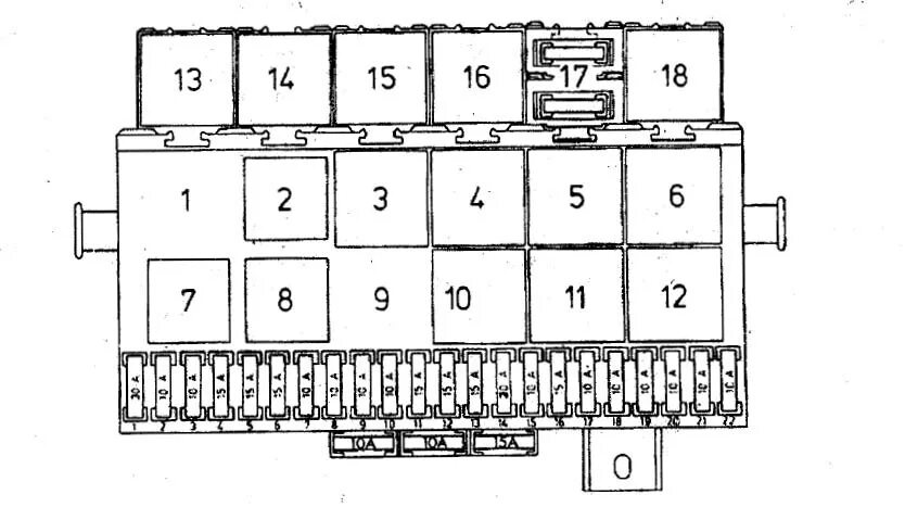 Распиновка блока предохранителей Блок реле и предохранителей - Сообщество "Volkswagen Passat B2" на DRIVE2