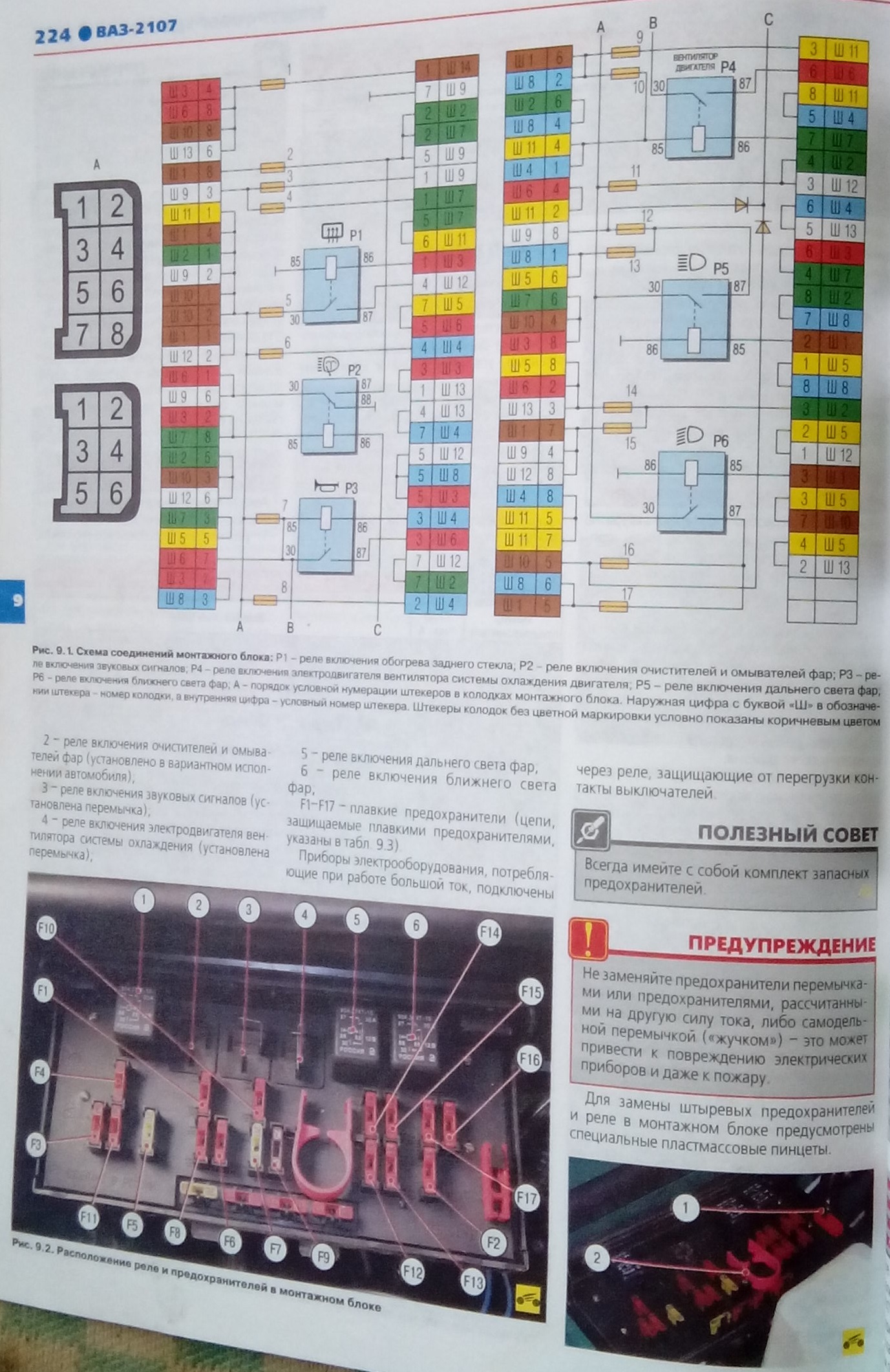 Распиновка блока предохранителей 2107 Картинки РАСПИНОВКА ПРЕДОХРАНИТЕЛЕЙ ВАЗ 2107 КАРБЮРАТОР
