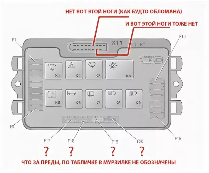 Распиновка блока предохранителей 2114 Снял тут монтажный блок... вопросец небольшой появился - Семейство "Самара" :: A