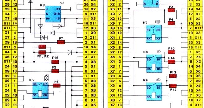 Распиновка блока предохранителей ваз 2114 Схема монтажного блока ваз 2114 инжектор 60 фото - KubZap.ru