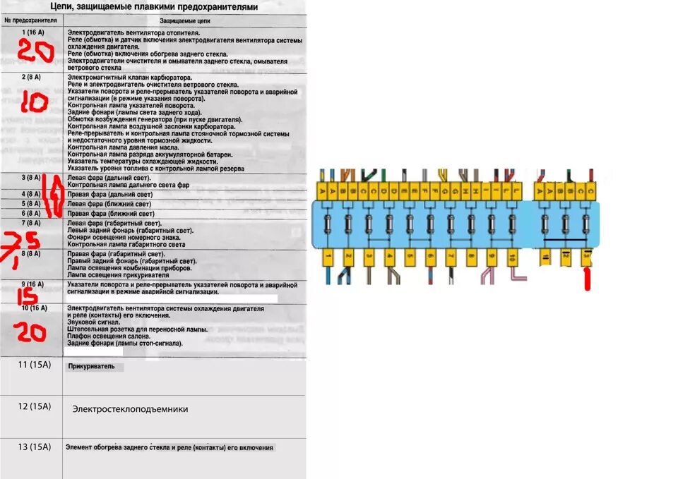 Распиновка блока предохранителей ваз Замена штатной предохранительной колодки - Lada 11113 Ока, 0,8 л, 2004 года свои