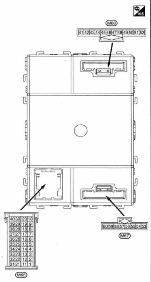 Распиновка блока всм Руководство по ремонту Nissan Qashqai (Ниссан Кашкай) 2007+ г.в. 18.14.3 располо