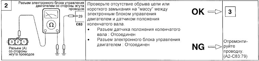 Распиновка датчика абсолютного давления Датчик положения коленчатого вала (СКР SENSOR) - Топливная система - Руководство