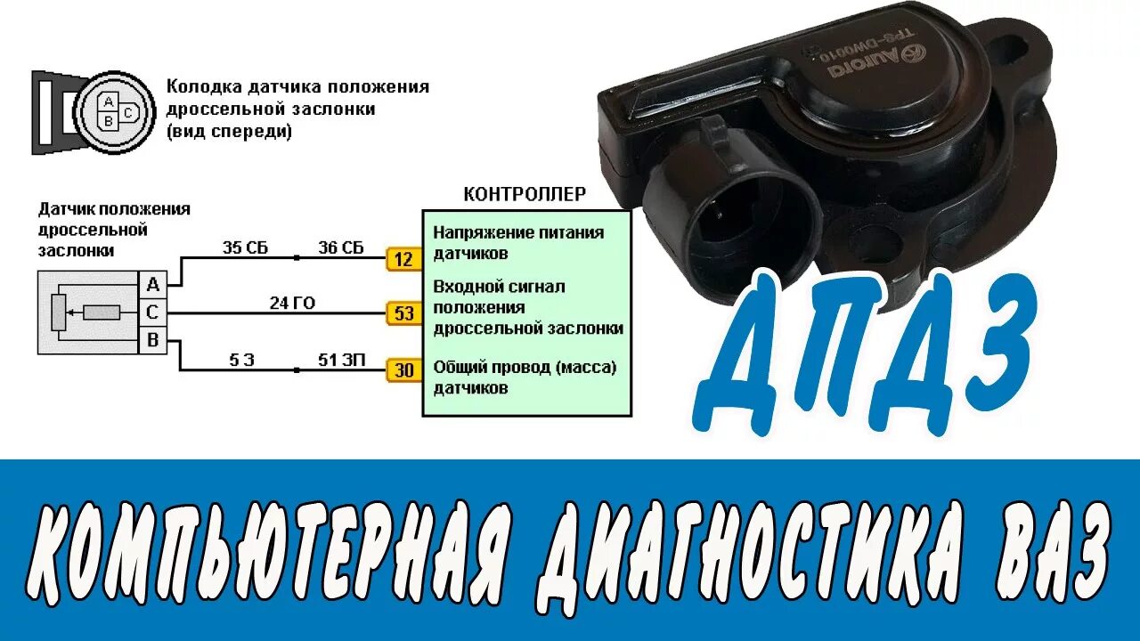 Распиновка датчика положения дроссельной заслонки Купить Датчик положения дроссельной заслонки ВАЗ 2108-2112, 2123, 21213 Интернет