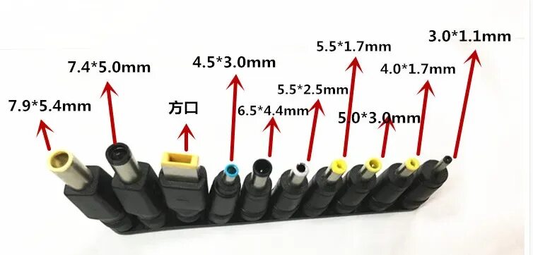 Распиновка dc 10 шт./компл. 5 5x2 1 мм Мульти-Тип штекер для DC Вилки AC адаптер питания Компь