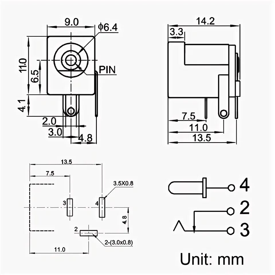 Распиновка dc Uxcell female connector - купить недорого AliExpress