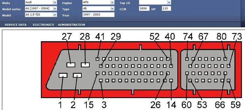 Распиновка эбу ауди Распиновка блока bosch - КарЛайн.ру