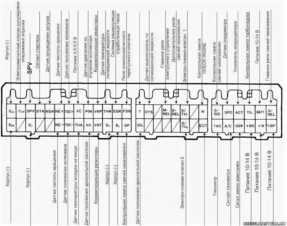 Распиновка эбу двигателя 8966160520 Блок управления двигателем TOYOTA LEXUS Запчасти на DRIVE2