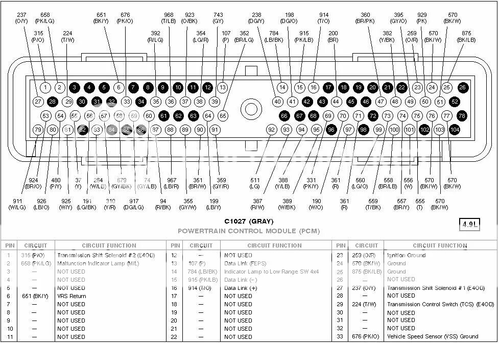 Распиновка эбу форд Reeds Ford MAF based EFI - Slant Six Forum