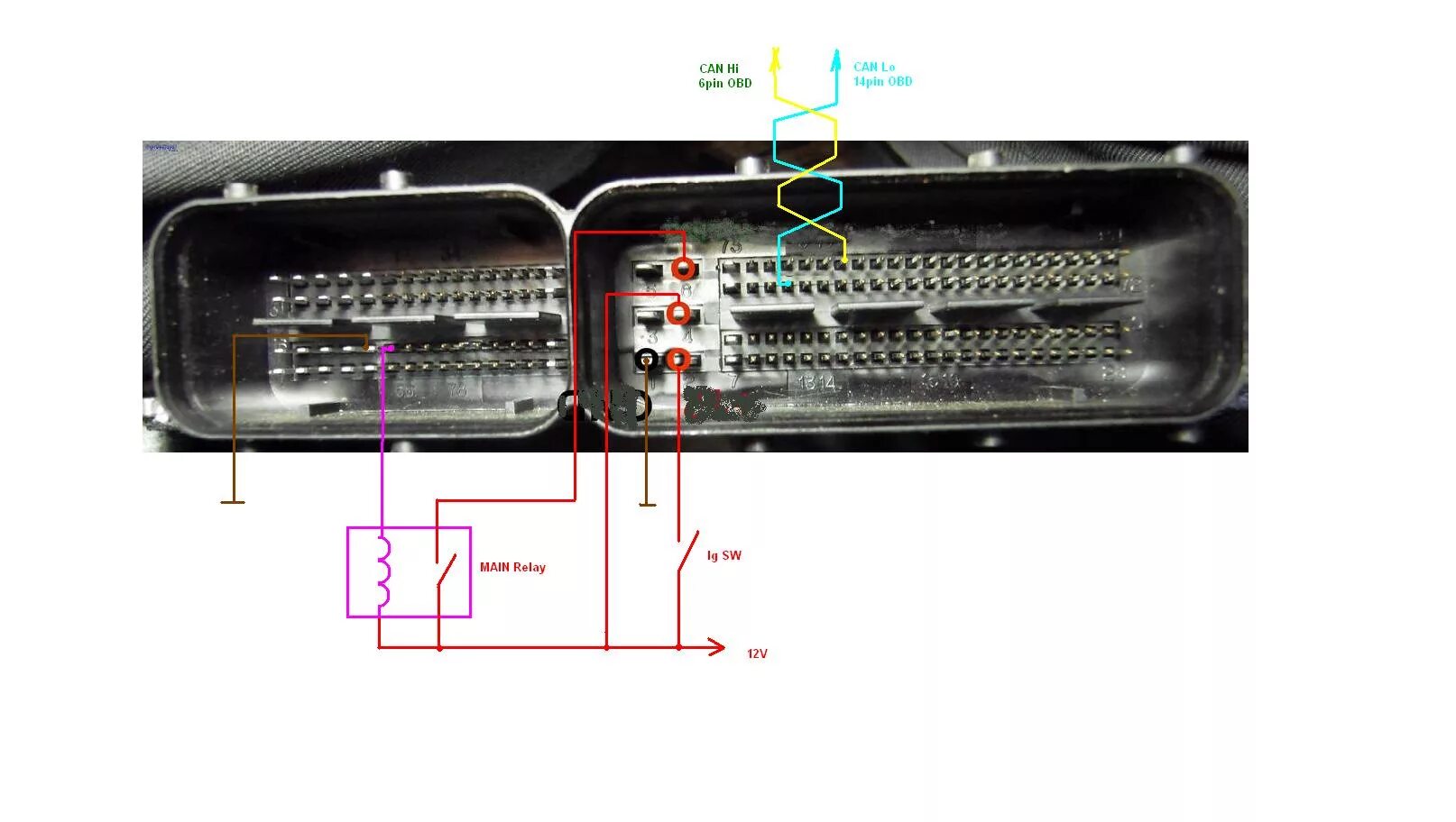 Распиновка эбу шевроле Chevrolet Cruze, ECU Simtec 76.1 (Continental 76.1) 5WY1J19B - Error P0606, P060