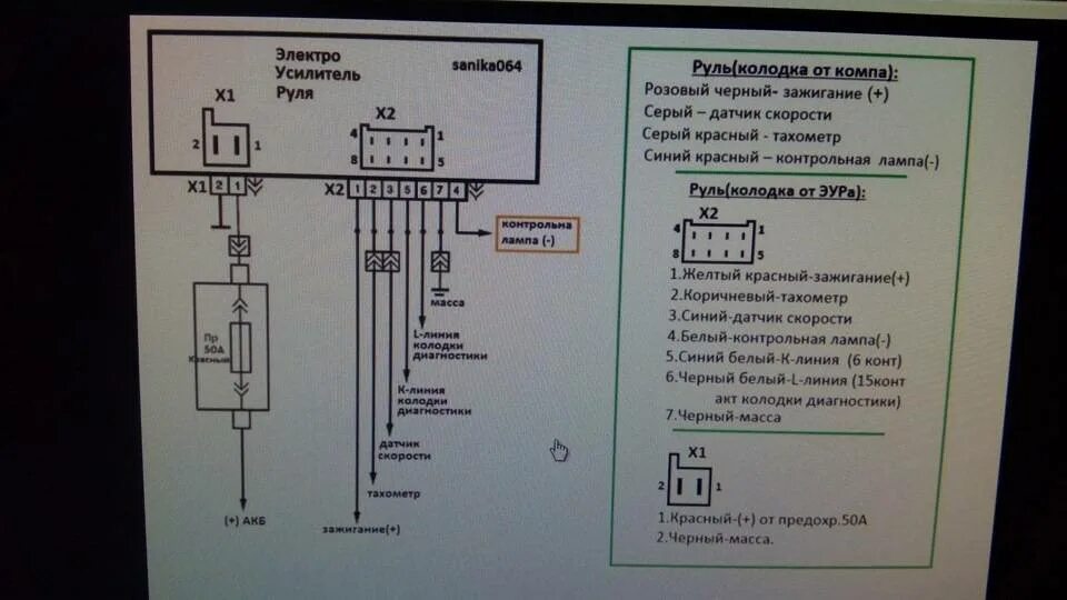 Распиновка электроусилителя На какой скорости отключается эур на калине - фото - АвтоМастер Инфо