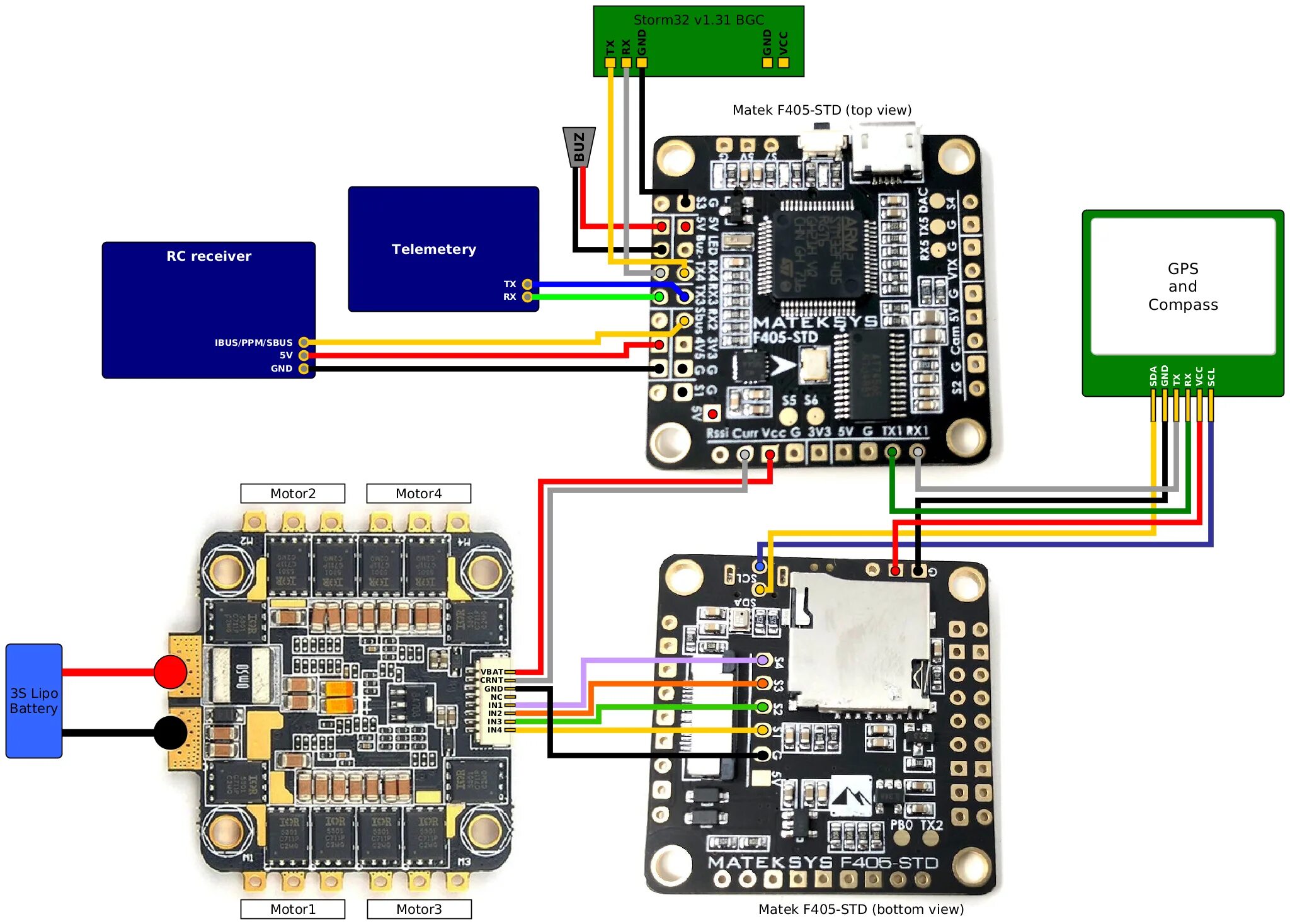 Распиновка f405 Wiring diagram for Matek F405-STD - Issue #2907 - ArduPilot/ardupilot_wiki - Git