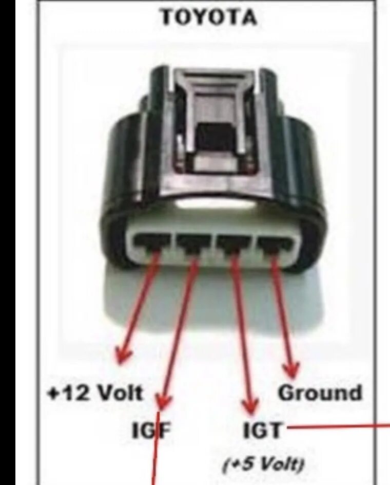 Распиновка фишки зажигания Замена штатных катушек на 1jz-fse катушки. - Toyota Mark II (110), 2,6 л, 2004 г
