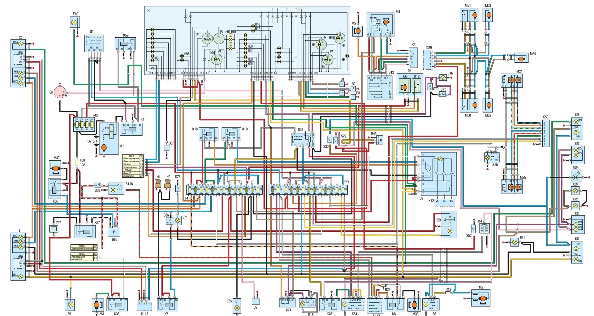 Распиновка газ 3110 Электрика. Замена реле фар под переключатели от 105 - ГАЗ 3110, 2,3 л, 1998 года